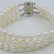 Laden Sie das Bild in den Galerie-Viewer, Vintage Perlen-Armband - 925er Silber Verschluss - 21 cm
