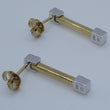 Laden Sie das Bild in den Galerie-Viewer, Vintage Ohrringe 585er 14 Karat Gelbgold &amp;Weißgold
