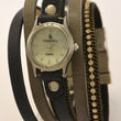 Laden Sie das Bild in den Galerie-Viewer, CRYSTAL BLUE DAMEN UHR STRASS LEDER
