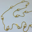 Laden Sie das Bild in den Galerie-Viewer, Vintage Halskette mit Perlen / 333er - 8 Karat Gelbgold 60,0 cm
